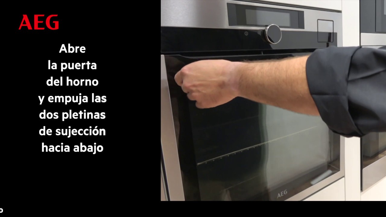 &iquest;C&oacute;mo desmontar la puerta y cristales del horno en solo 40 segundos? | Consejos de uso AEG