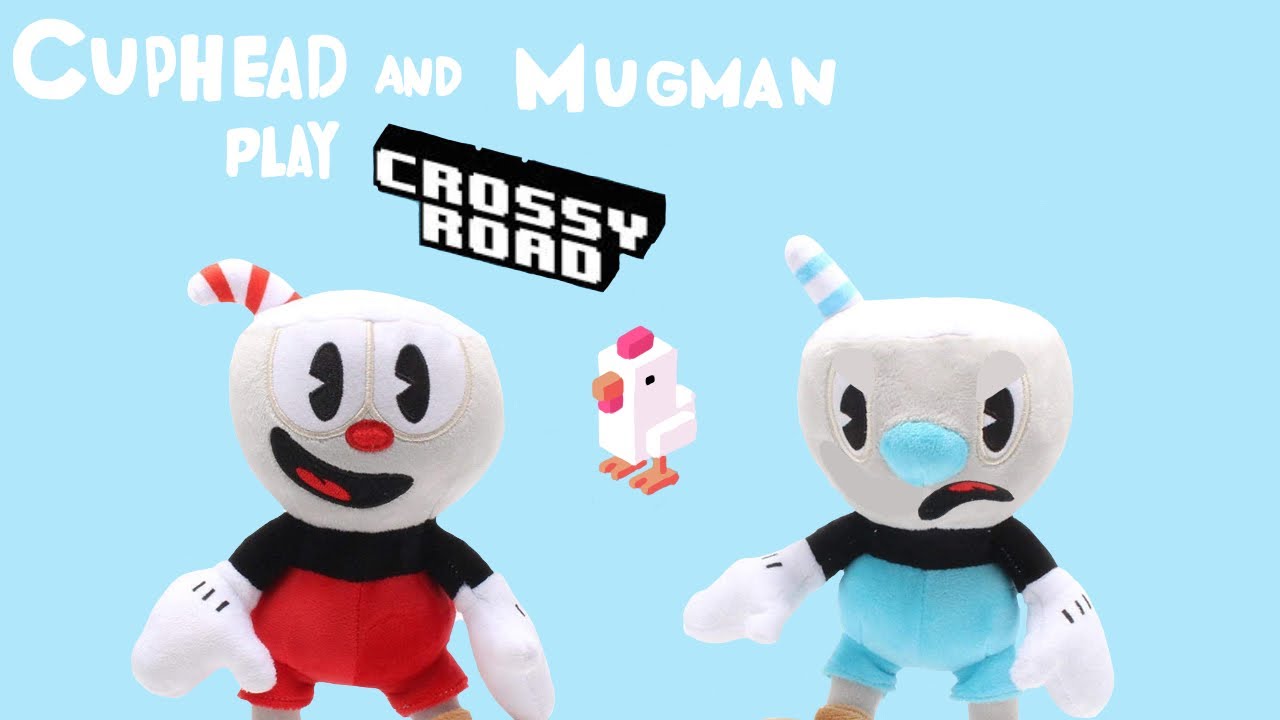 Cuphead plush - Cuphead and Mugman play Crossy Road
