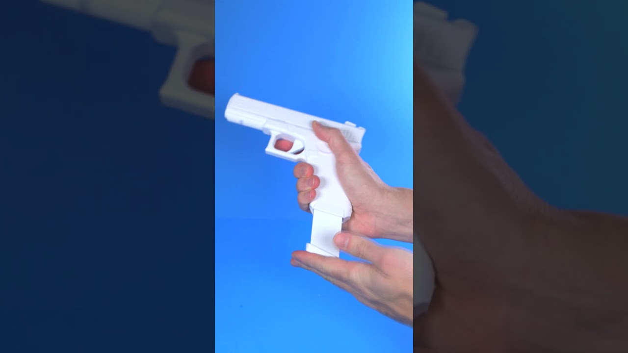 3d printed rubber band blaster vs real