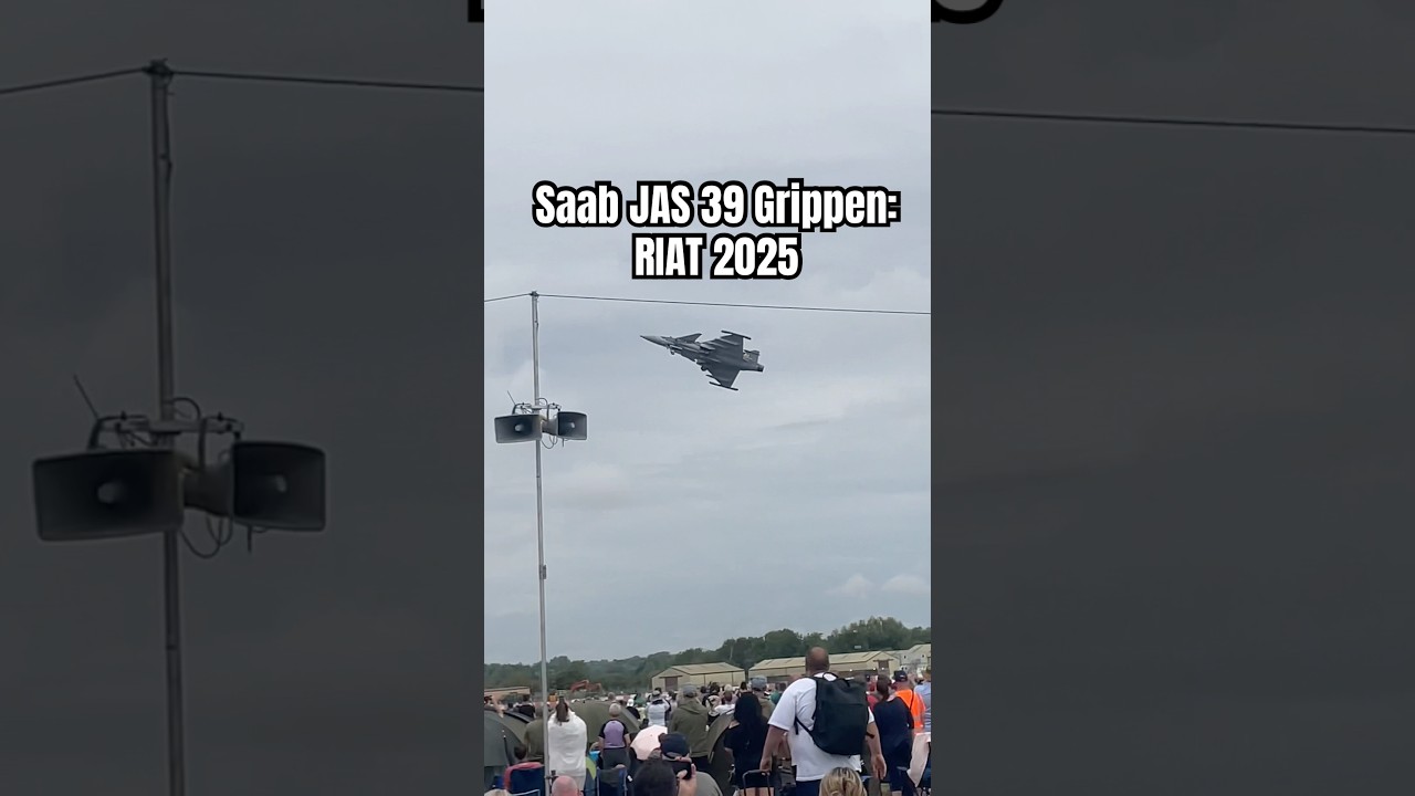 SAAB JAS 39 Grippen at RIAT 2025! #music #edit #automobile #vehiclephotography #automotivephotograph