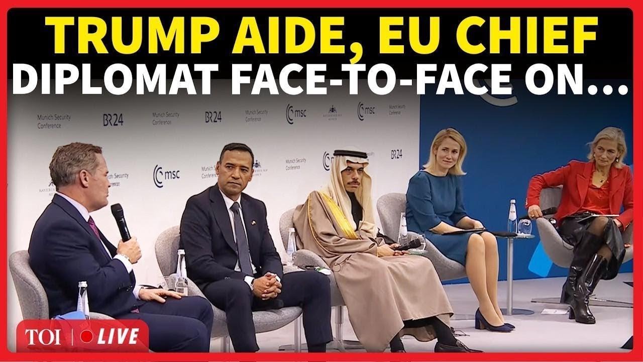 LIVE | Trump Envoy Mike Waltz, EU’s Kaja Kallas Debate In Tense Discussion | Munich Conference