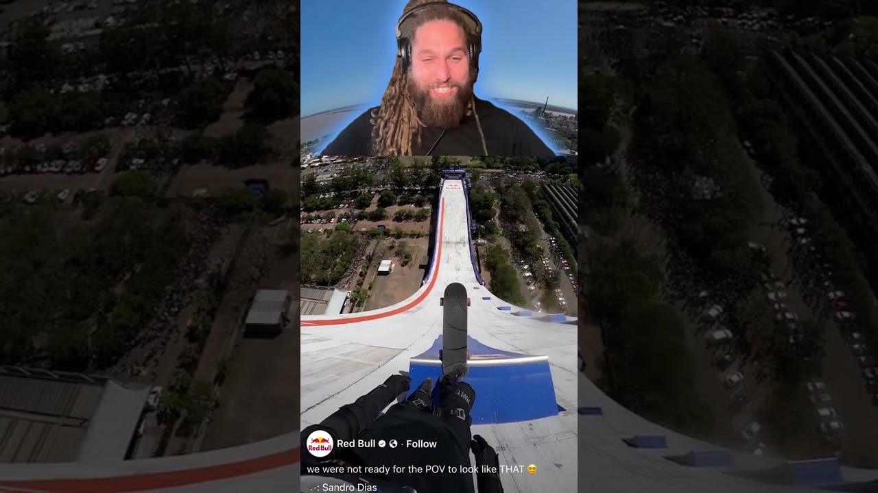 Rapper is blown away by EXTREME Skateboarder!