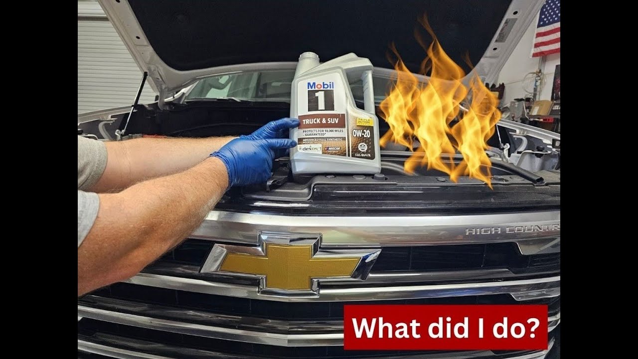 1st oil change of a 2023 Silverado 6.2