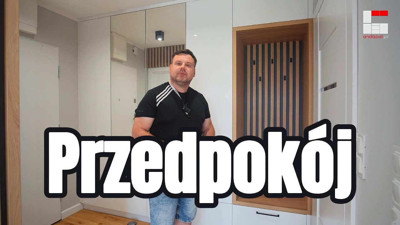 Przedpok&oacute;j - funkcjonalna szafa z lustrami i siedziskiem, meble na wymiar, szafa na zam&oacute;wienie