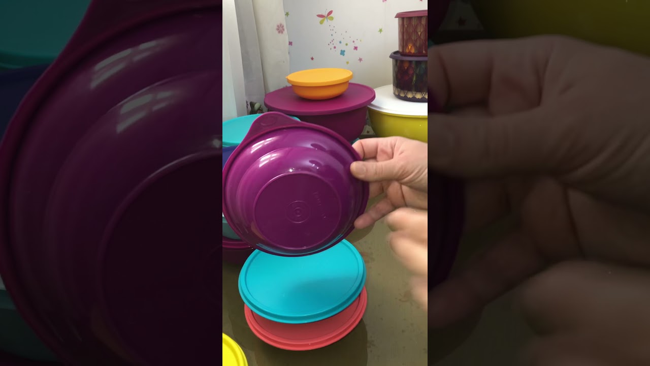 Tupperware round bowls  بولات تابروير الدائرية
