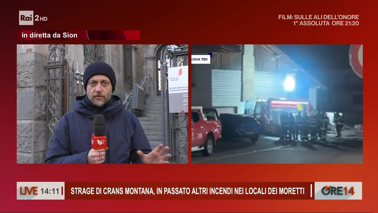 Crans Montana, altri incendi nel passato dei Moretti - Ore 14 del 26/01/2026