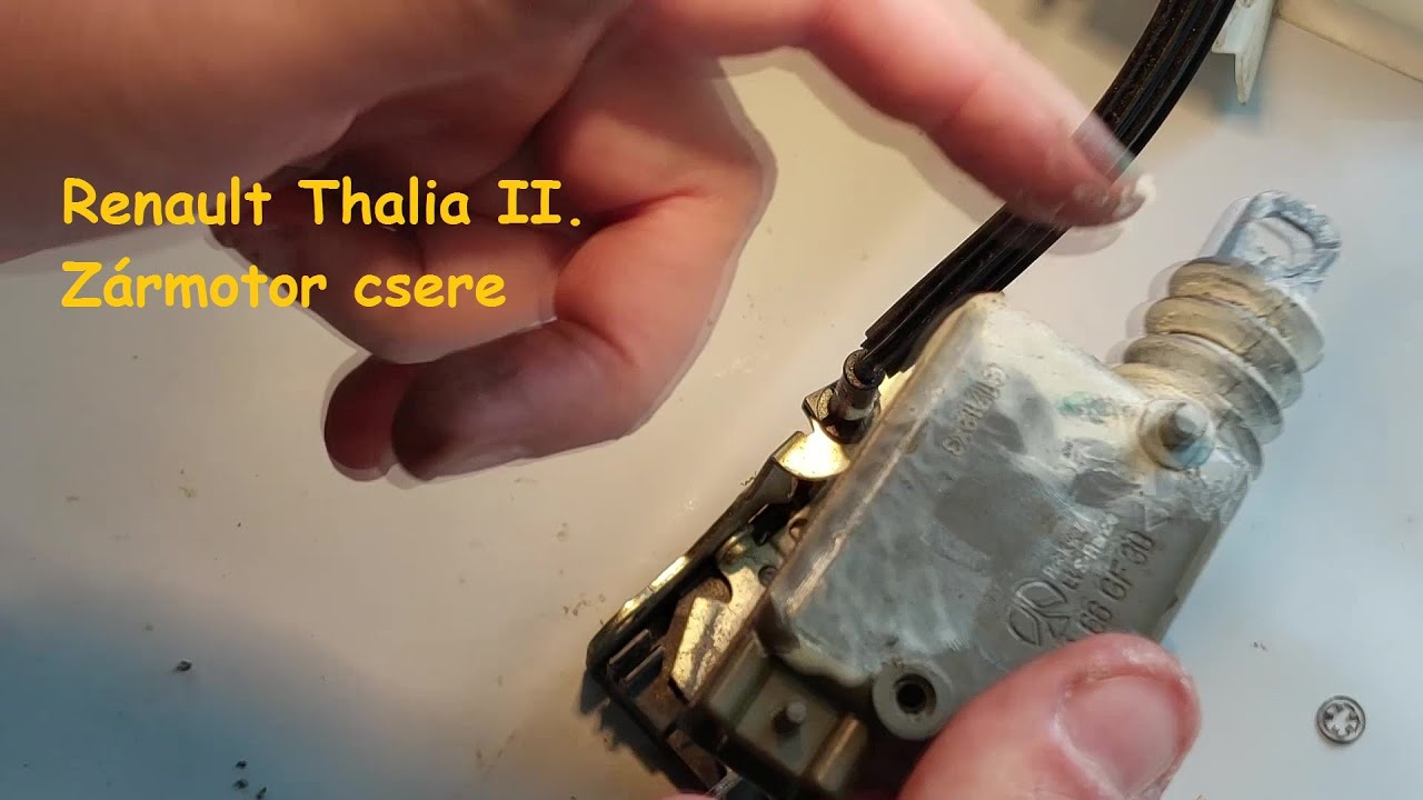 Renault Thalia II. bal első ajtó zármotor csere