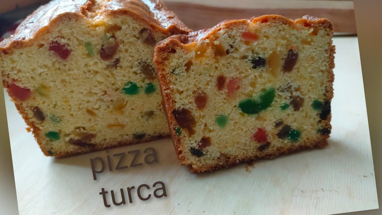 PIZZA DI PASQUA DELLA TRADIZIONE A LIEVITAZIONE ISTANTANEA PIZZA TURCA CON CANDITI E UVETTA