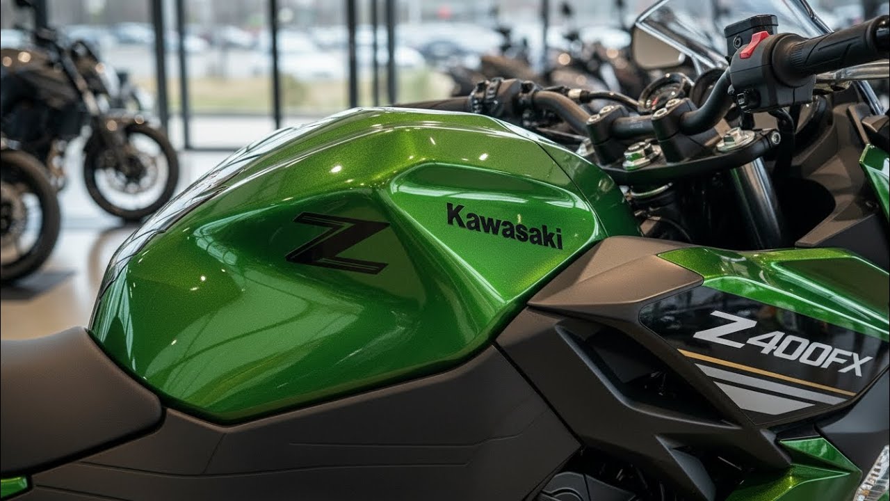 Мотоцикл Kawasaki Z400 FX 2027 года уже здесь! Ретро-зверь сочетается с современной мощью 😱🔥