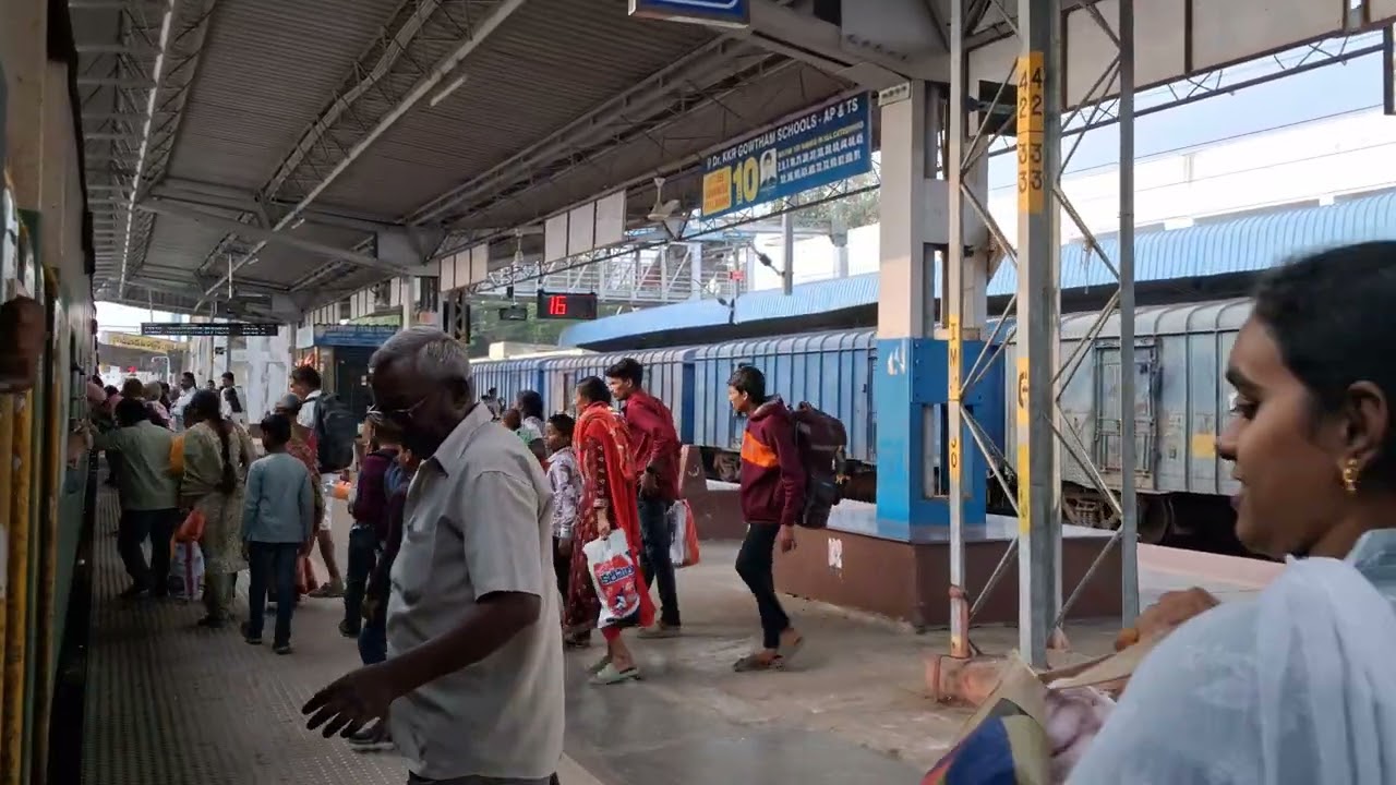 Bhimavaram Junction to Vijayawada Junction Full Train Journey Compilation Onboard NS to GNT Memu 4k
