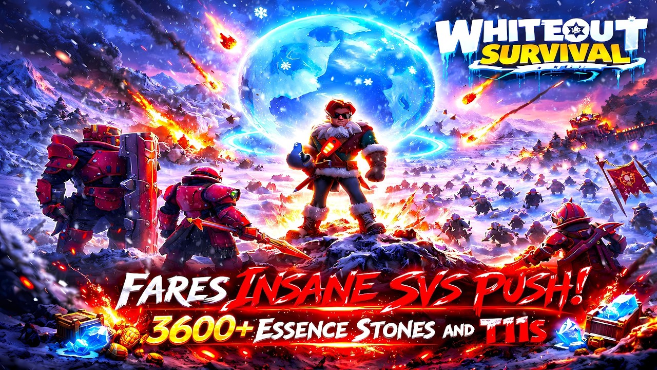 FARES INSANE SVS PUSH! 3600+ ESSENCE STONES AND T11s! | Whiteout Survival