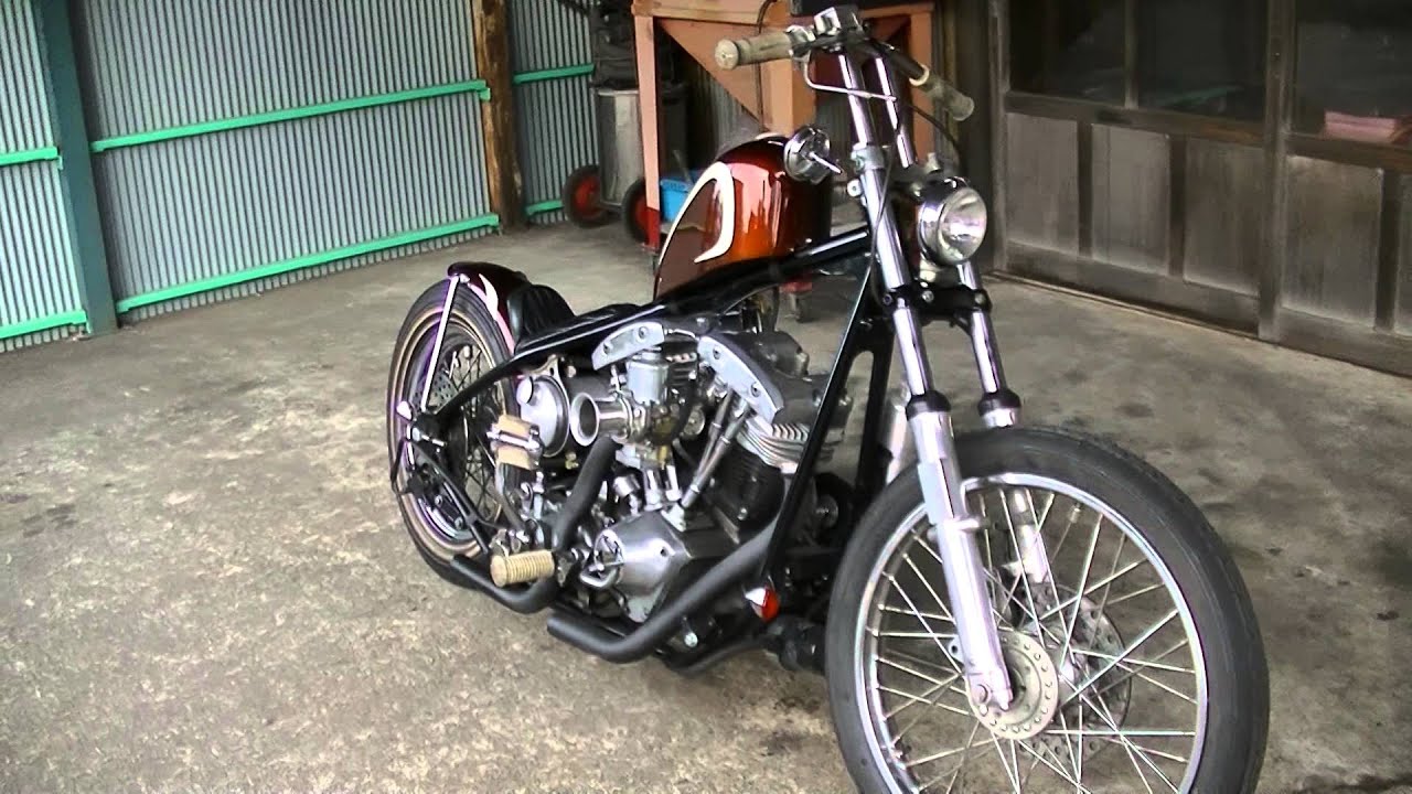 ハーレー　1977　FLH1200 　ショベルリジット　キックスタート