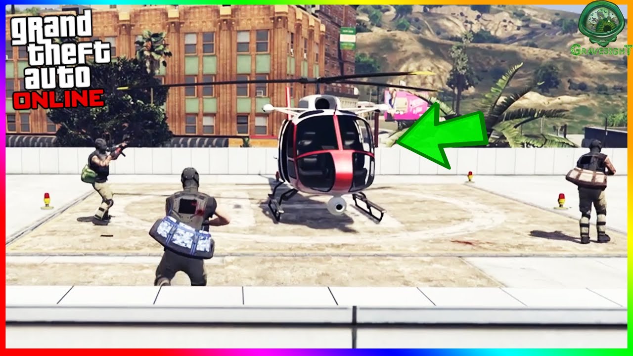 Как заставить вертолёт появиться в ограблениях GTA Online! 🚁 (Самый простой способ!)