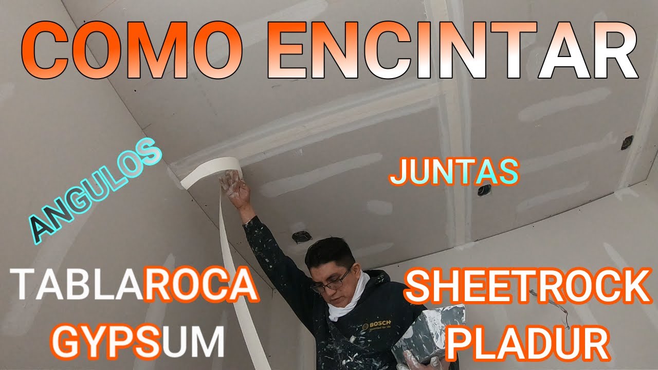 COMO TEIPIAR O ENCINTAR👋Panel de Yeso - DryWall -Sheetrock - Gypsum