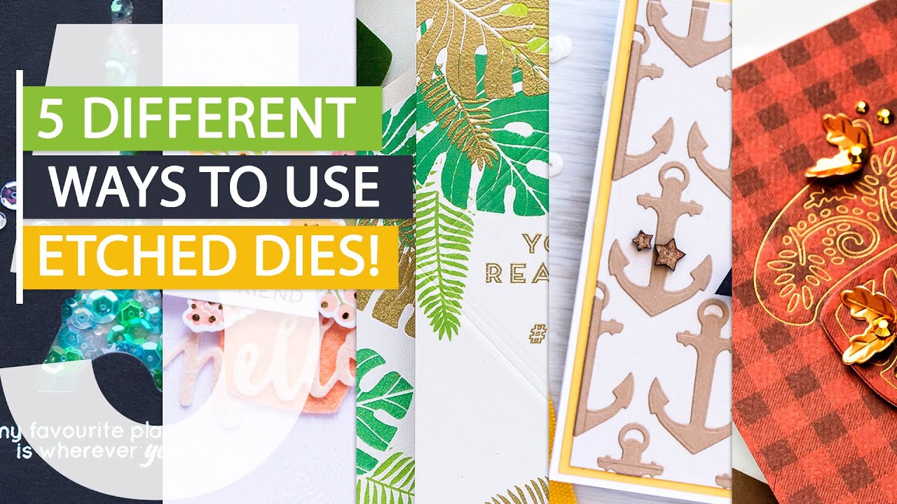5 Ways to Use Etched Dies for Handmade Cards 👍