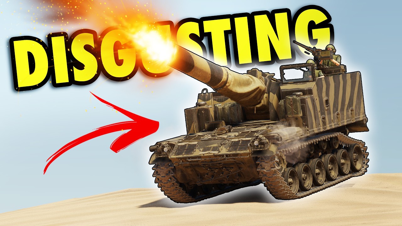 Этот танк 4.0 стреляет снарядами калибра 7.7 ​​- M44 в War Thunder