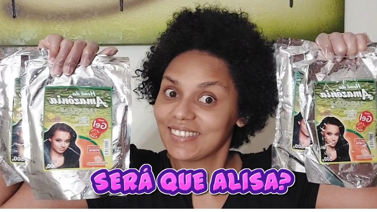 ALISANDO CABELO CRESPO COM HENÊ.  PRIMEIRA APLICAÇÃO