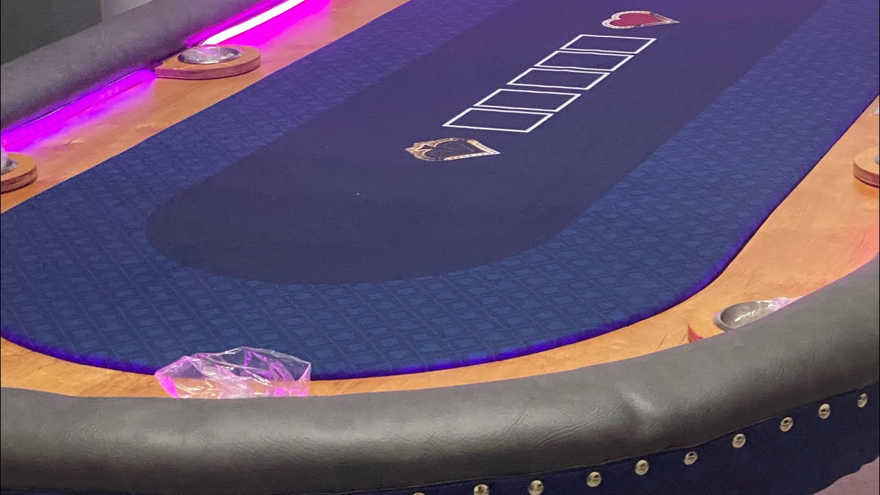 D.I.Y Poker Table 11 person with Led lights. / Pinoy in Canada.