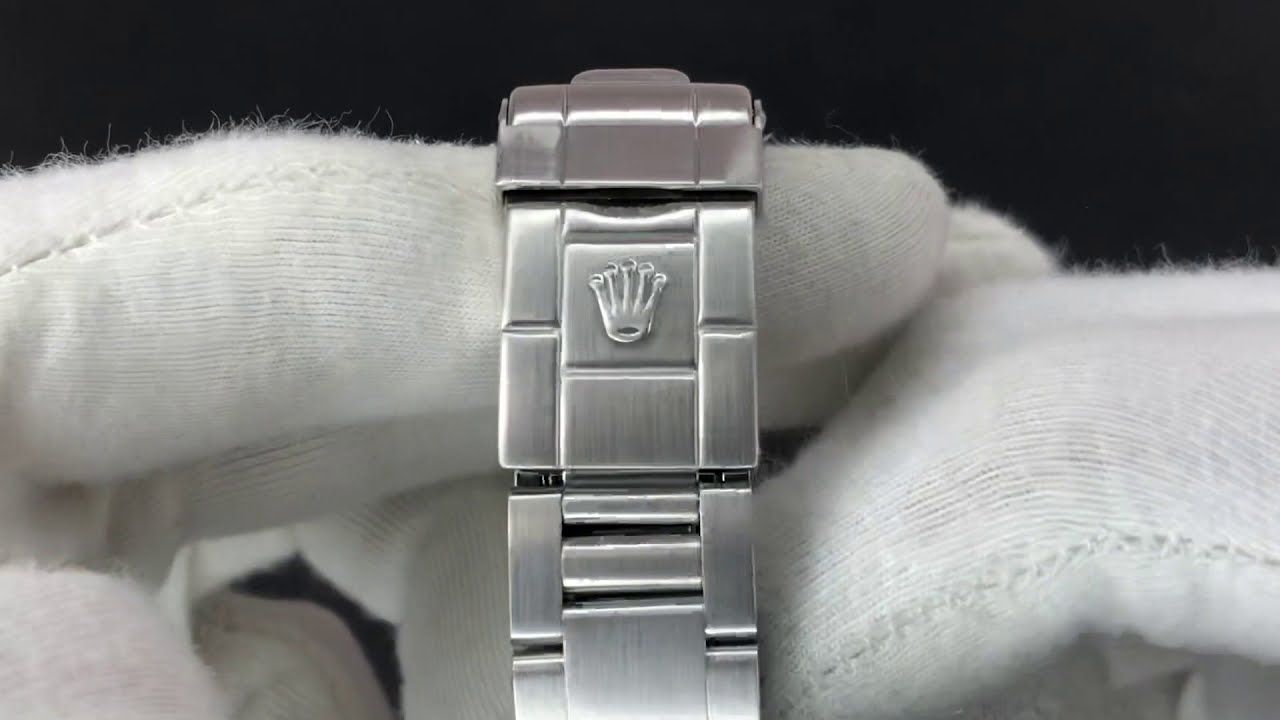 Rolex 14270 Explorer 1999 Black Dial, No Holes