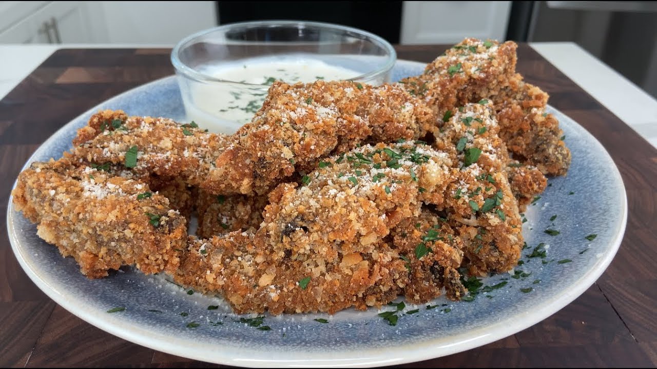 Fried Portobello Mushrooms
