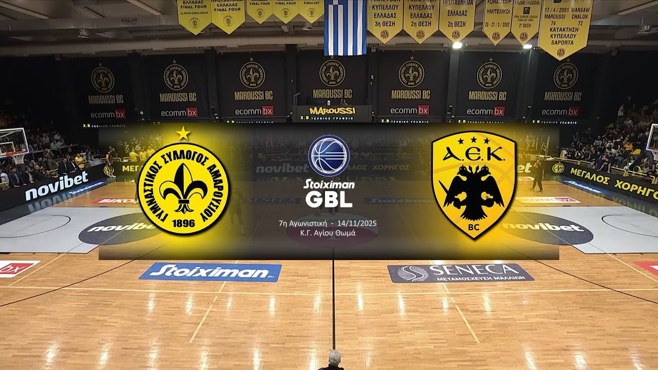 Stoiximan GBL 2025-2026 | Μαρούσι - ΑΕΚ | 7η Αγωνιστική | Highlights