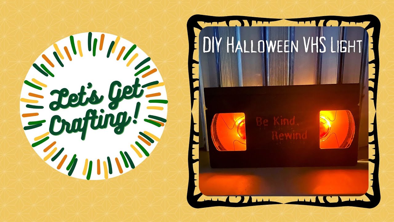 DIY Halloween VHS Light