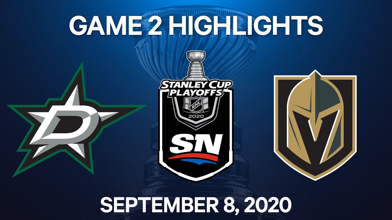 NHL Highlights | 3rd Round, Game 2: Stars vs. Golden Knights – Sep. 8, 2020