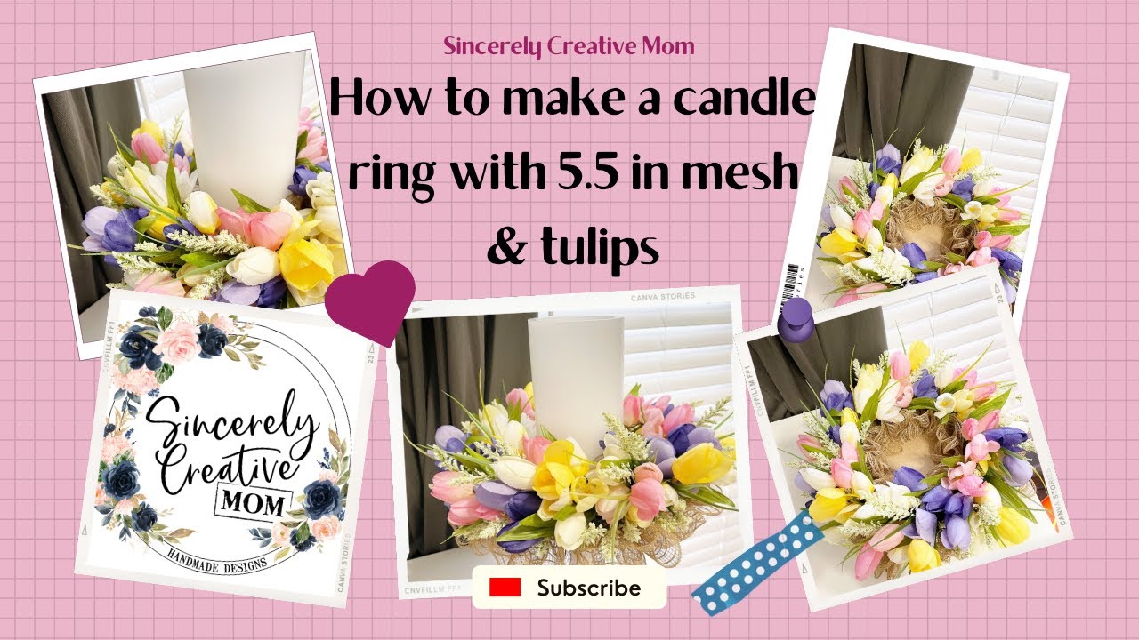 How to make a tulip candle ring holder