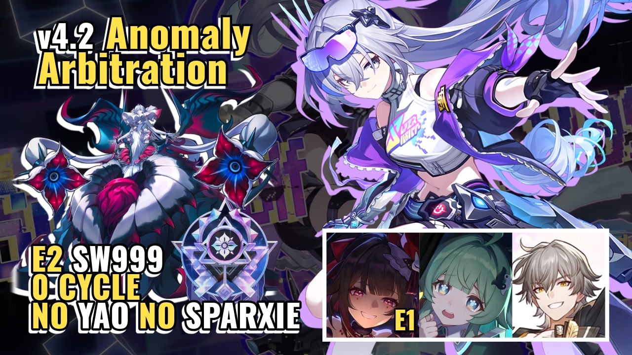 E2 Silver Wolf Lv999 0 CYCLES Illwish Archlotus | v4.2 Anomaly Arbitration King Stage |  HSR