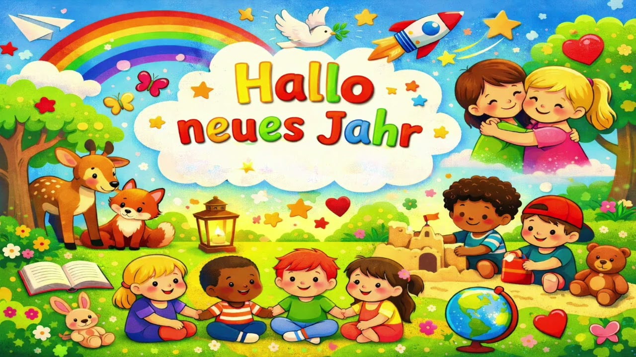 🎶 Hallo neues Jahr 🎆 | Fröhliches Silvester- & Neujahrslied für Kinder