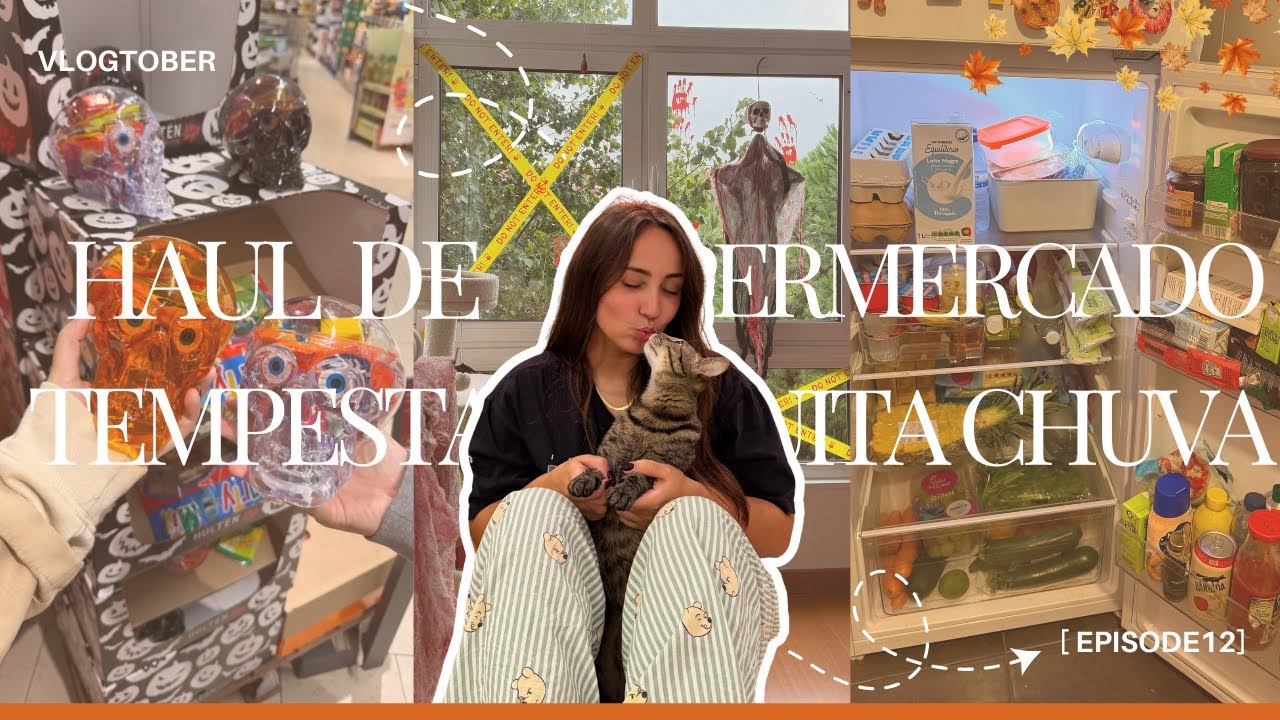 vlogtober #12 compras de supermercado e dia de tempestade!  | isabel mota