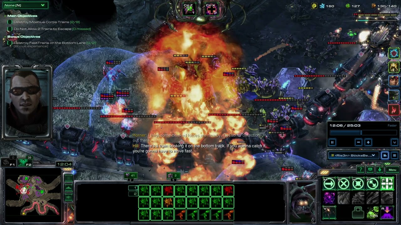 StarCraft II Co-op: Railroad Switch with Han and Horner and Abathur