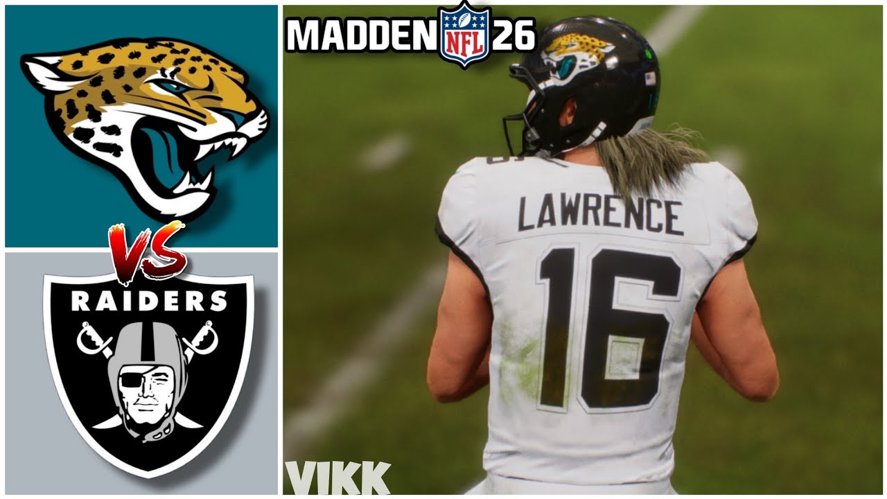 Jaguars vs Raiders Week 9 Simulation (Madden 26)