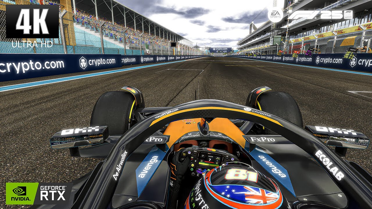 Oscar Piastri | McLaren MCL39 | Full 100% Miami GP Race | F1 25 Cockpit View Gameplay