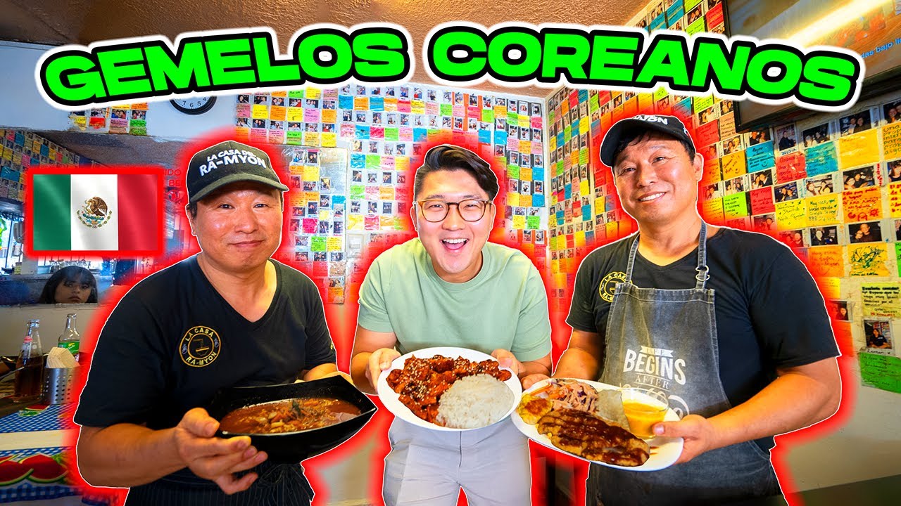 GEMELOS COREANOS EN MÉXICO tienen FONDA COREANA