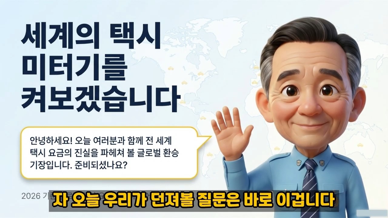 2026년 글로벌 택시 요금 충격적 순위 공개ㅣ글로벌 택시 미터기ㅣ세계 98위 한국 택시 요금ㅣ전 세계 택시비 팩트체크 리포트ㅣ한눈에 보는 2026 국가별 1km 택시 요금 비교