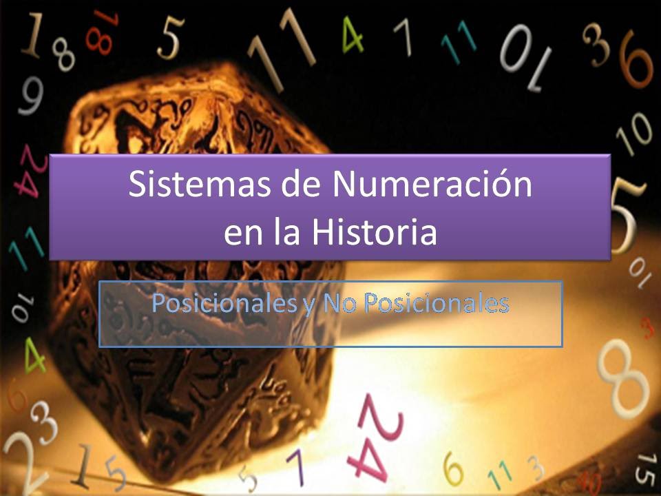 Sistemas numéricos en la Historia