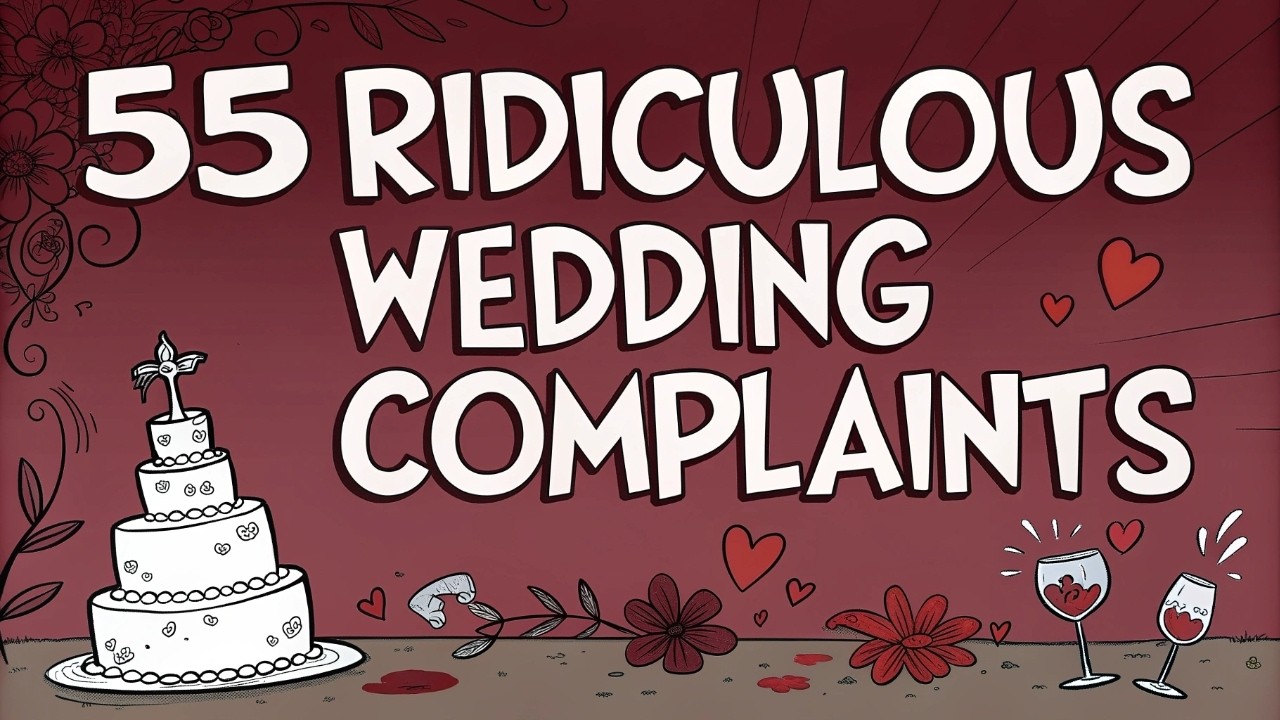 55 Dumbest Complaints About Weddings