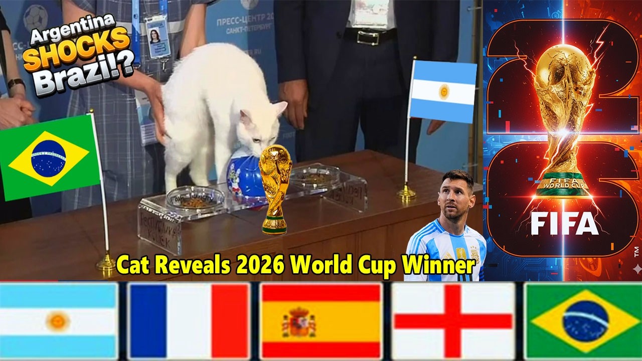 Brazil or Argentina Psychic Cat Reveals the 2026 World Cup Winner!
