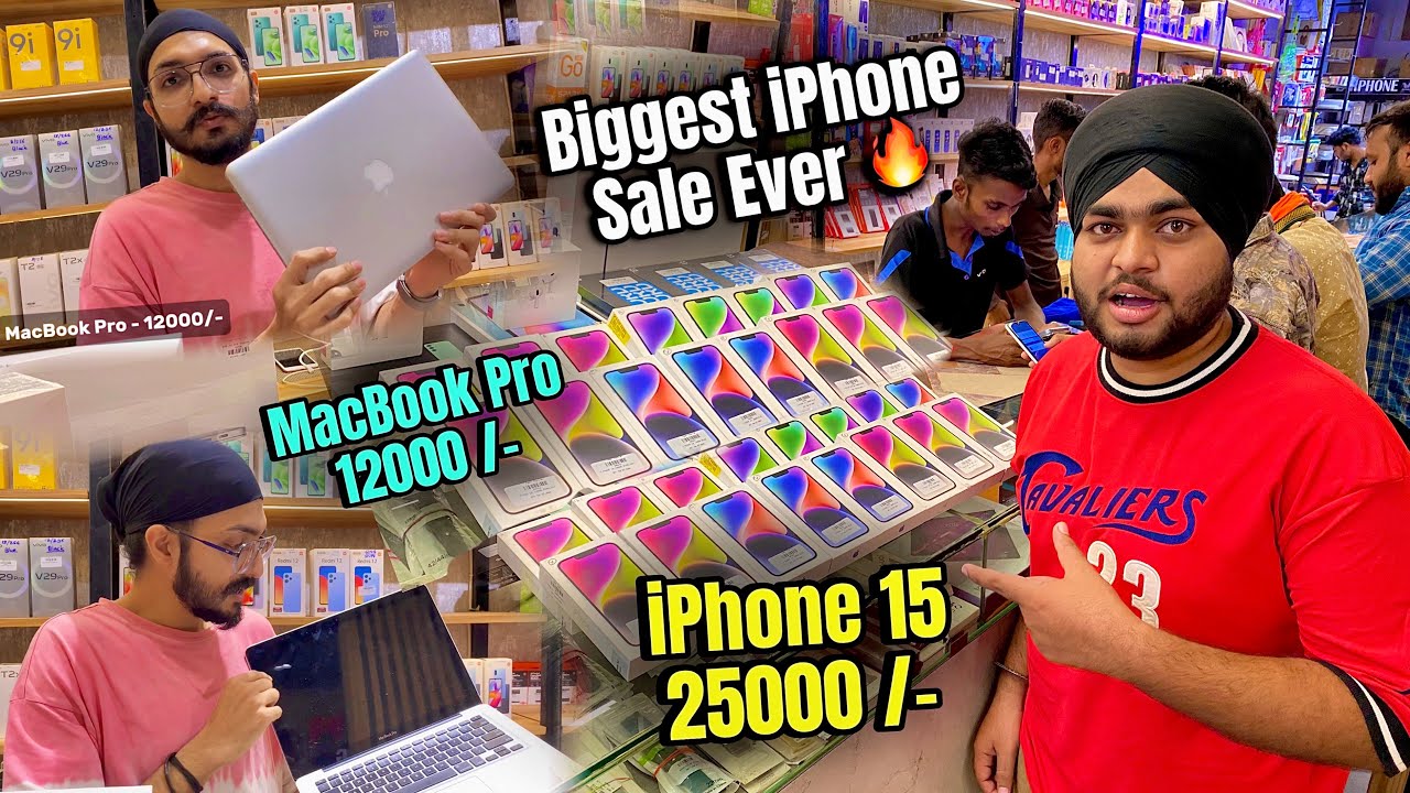Biggest iPhone Sale Ever 🔥 Cheapest iPhone | Second Hand Mobile | iPhone15 | MacBook Pro 12000/-