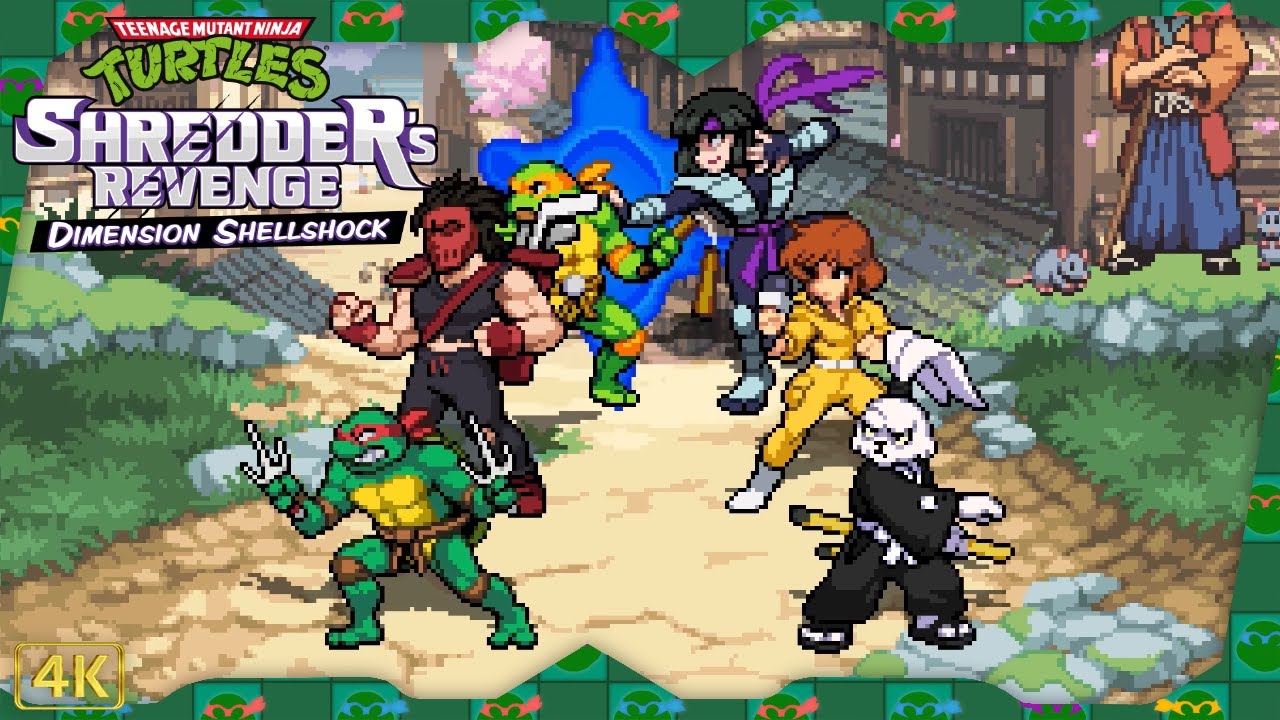 TMNT: Shredder's Revenge DLC ⁴ᴷ Dimension Shellshock Survival Mode (6-Player)