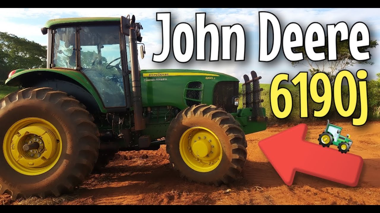 Trator John Deere 6190j Mostrando Sistema para iniciantes