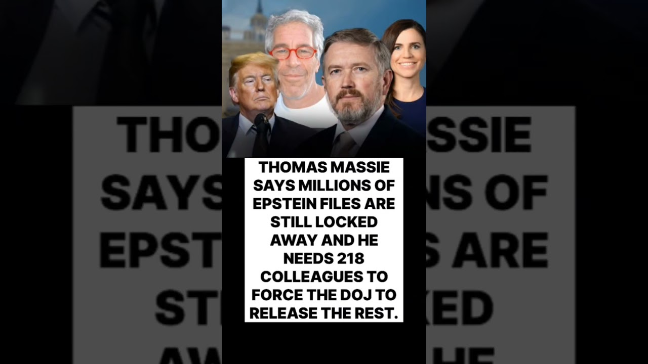 EPSTEIN FILES FIGHT: THOMAS MASSIE SAYS MILLIONS OF PAGES ARE STILL LOCKED AWAY