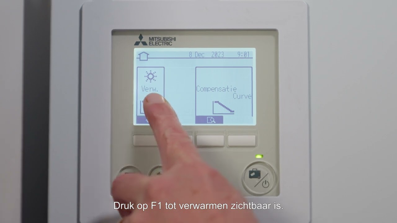 Instructievideo | Ecodan warmtepomp handmatig omschakelen