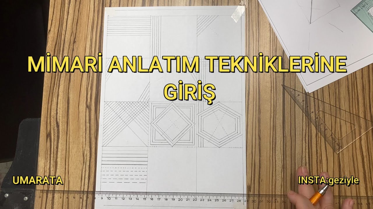 MİMARİ ANLATIM TEKNİKLERİNE GİRİŞ / MİMARLIK