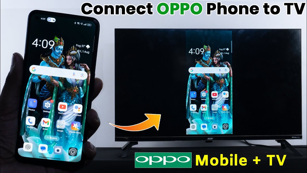 Oppo phone ko tv se kaise connect kare | how to connect Oppo phone to smart tv
