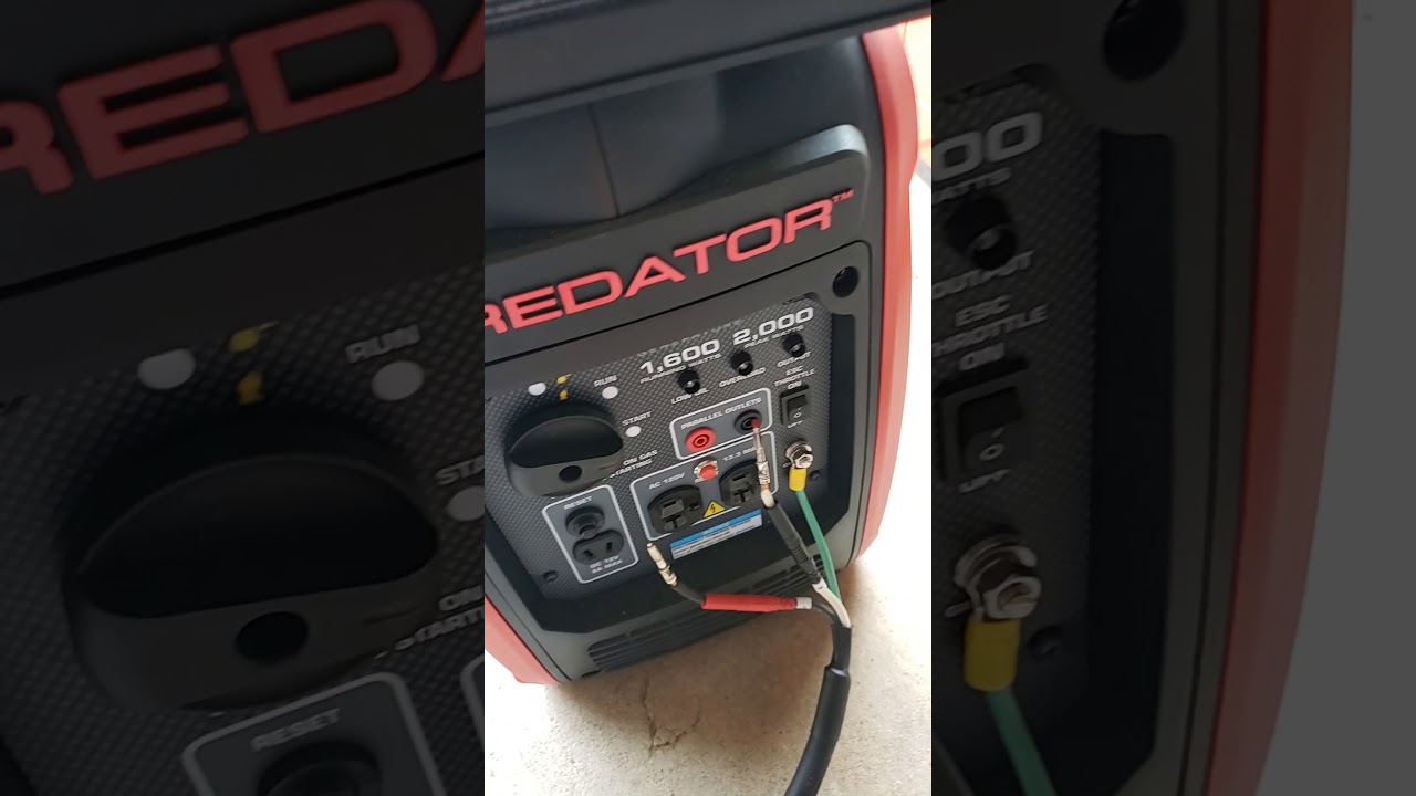 Harbor Freight Predator Inverter Generator Parallel Kit how to fix problem with plug