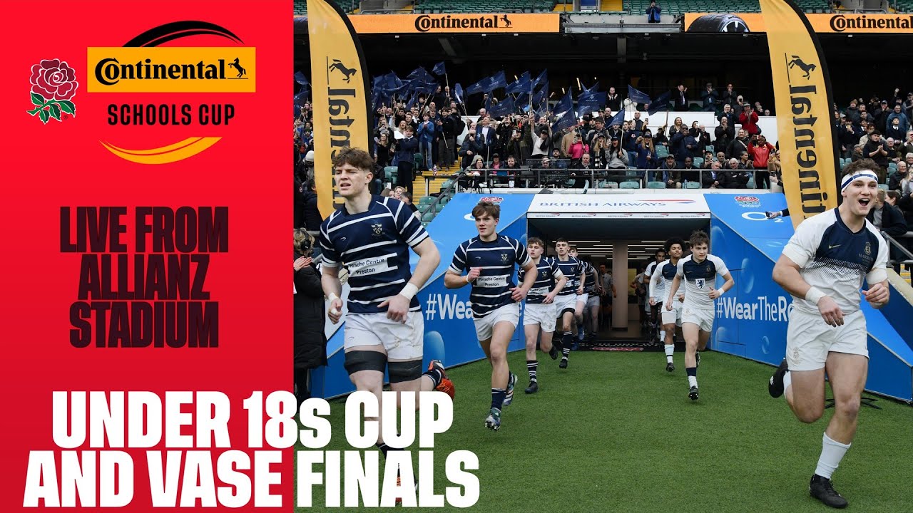 LIVE | Continental Tyres Schools Cup and Vase and ACE Girls U18s Finals | Allianz Stadium