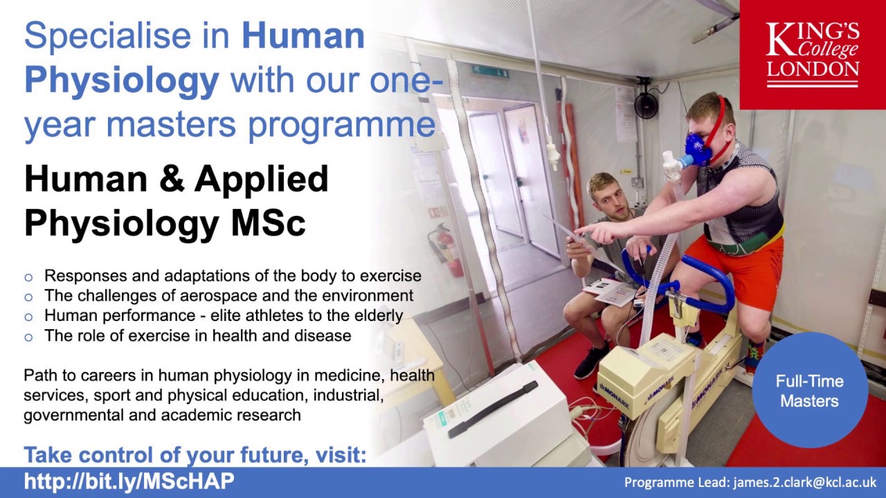 Human & Applied Physiology MSc @ King's College London