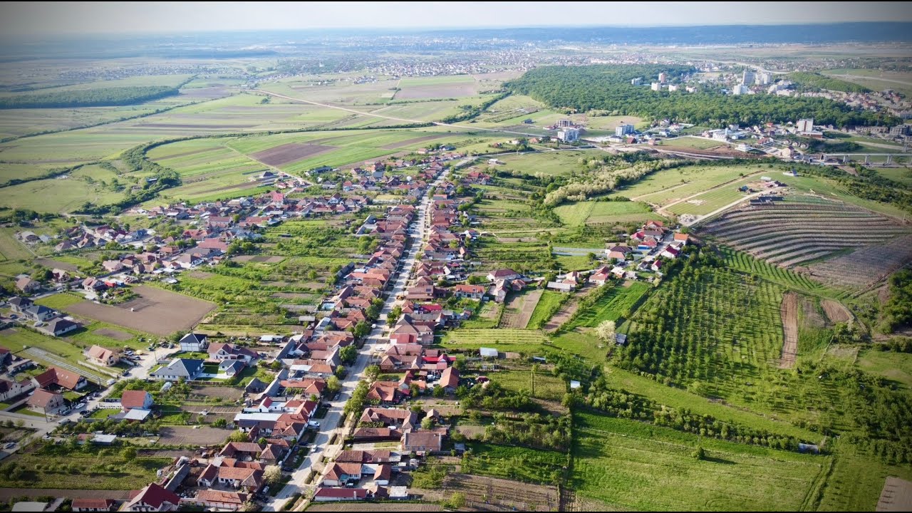 Satul Cordău, Bihor, filmare cu drona, 4k